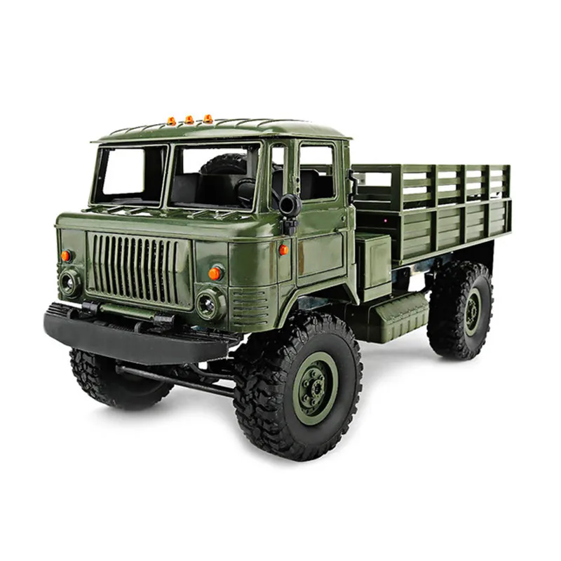 

WPL B - 24 1:16 2.4G Remote Control Military Truck 4 Wheel Drive Off-Road RC Car Model Remote Control Climbing Car RTR Gift Toys