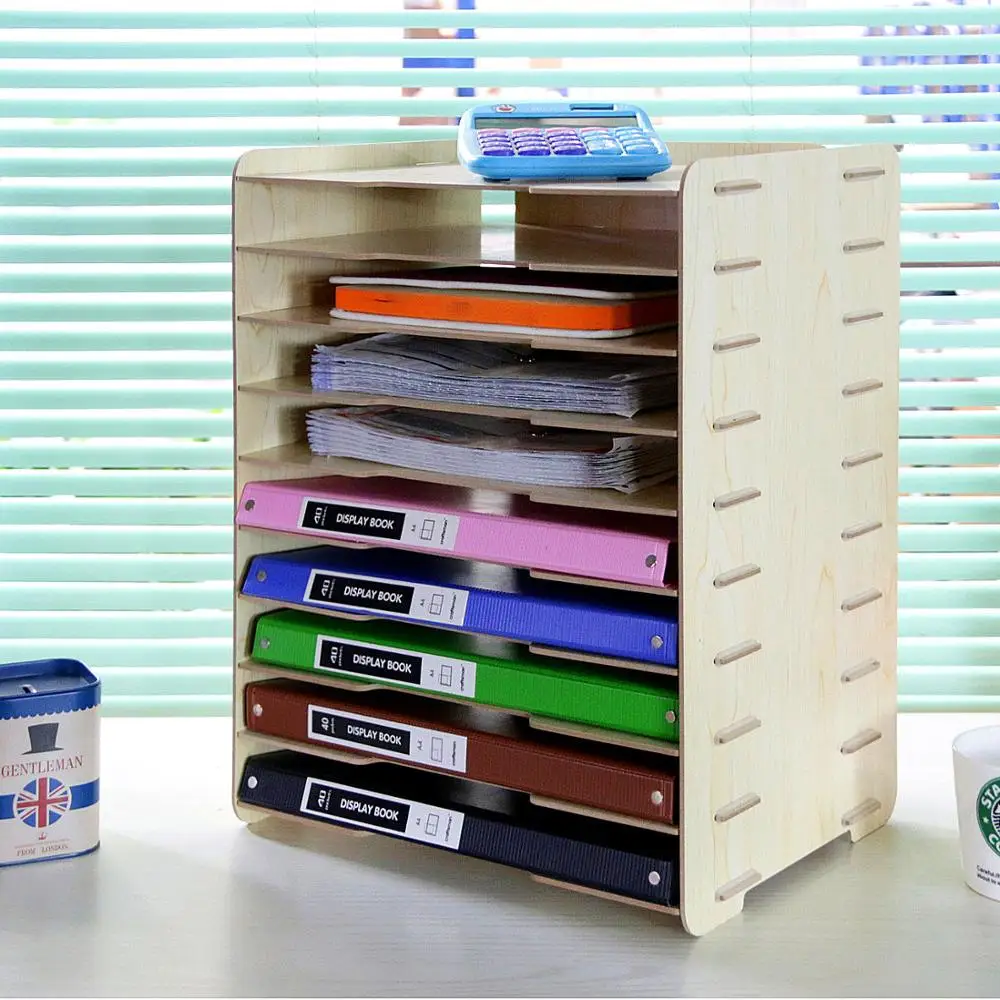 The 1pcs artisan creative office wooden material containing A4