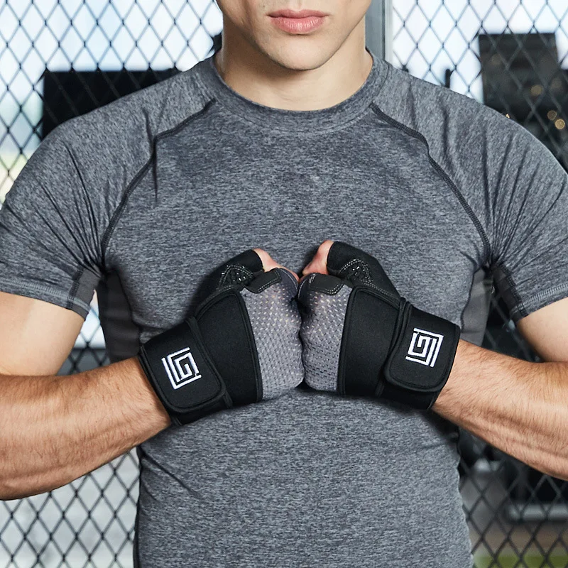 Gym Gloves Heavyweight Sports Exercise Weight Lifting Gloves Body Building Training Sport Women Men Fitness Gloves