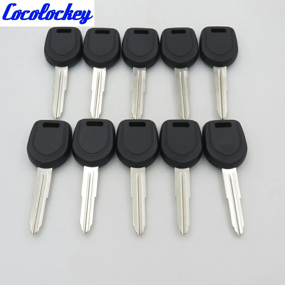 

10pcs/lots Blank Key Replacement Transponder Key Shell New Left Blade for Mitsubishi Transponder Key No Logo Cocolockey