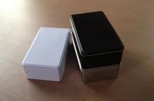 19*11*6cm silver rectangle tea tin box candy and jewelry storage box gift box food box