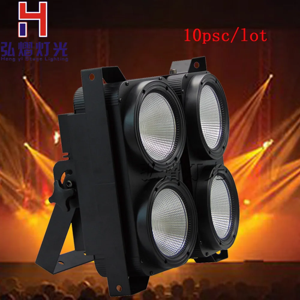 

10pcs/lot 4x100W COB cool white and warm white Lighting LED Par Light High Power Aluminium DJ DMX Beam Strobe Stage Lighting