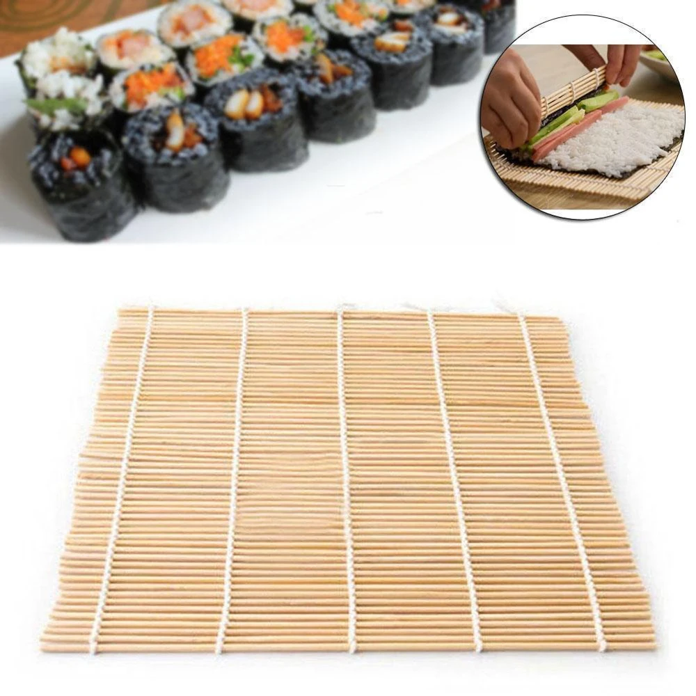 Sushi Rice Rolling Roller Bamboo Sushi DIY Maker Mat Kitchen Food