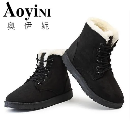 Botas femininas women boots 2016 new arrival women winter boots warm snow boots fashion platform shoes women fashion ankle boots