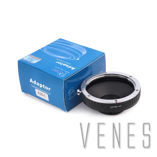 Canon EOS 렌즈에서 C 마운트 카메라로 연결: EOS-C 렌즈 어댑터 링 세트로 가능