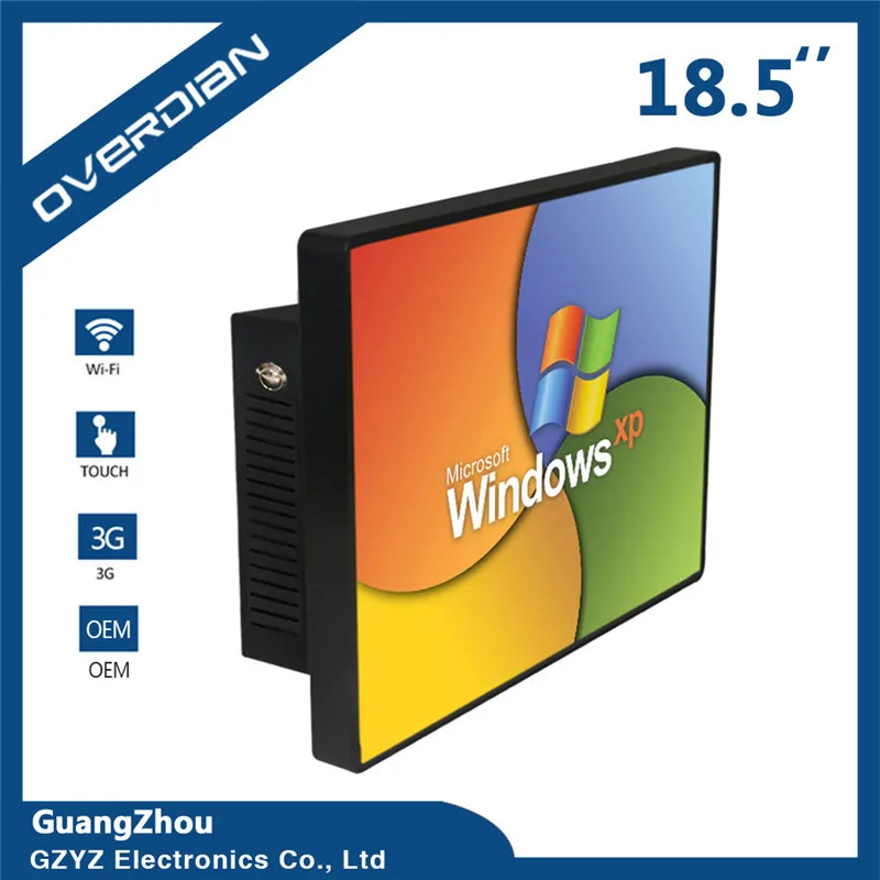 

18.5"32GSSD XP System Industrial PC Household Embedded Computer CapacitiveTouch Plane computer 16:9 Screen TenTouch 1920*1080