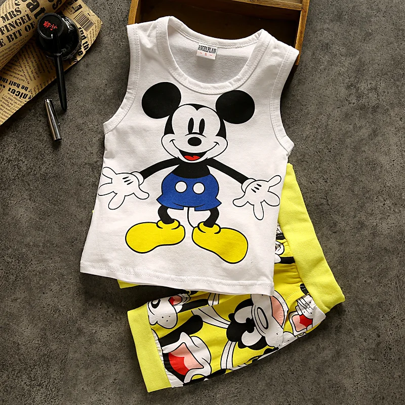 Летняя Пляжная повседневная майка Принцессы Disney 2019 с Микки Маусом для девочек
