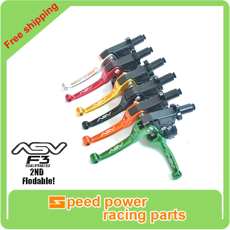 

Motorcycle CNC Aluminum Foldable ASV F3 Clutch & Brake Lever For Honda Yamaha Kawasaki Suzuki Motocross