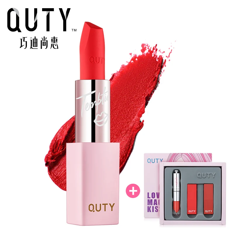 

Qdsuh Makeup Waterproof make up Matte Lipstick Moisturizer Smooth Lip Stick Long Lasting Lip Gloss Cosmetic lipstick set batom