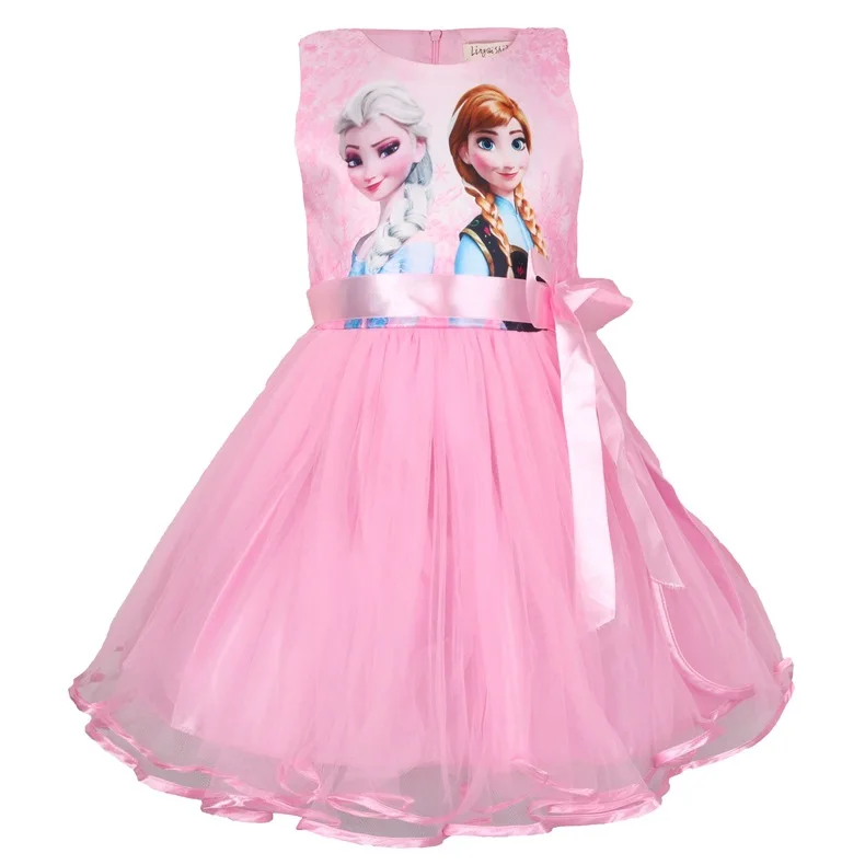 Ледяной Снежный фестиваль, платье для девочек платья Анны и Эльзы, косплей-пачка, платье принцессы, костюм для девушки для Хеллоуина, одежда для детей 3-8 лет