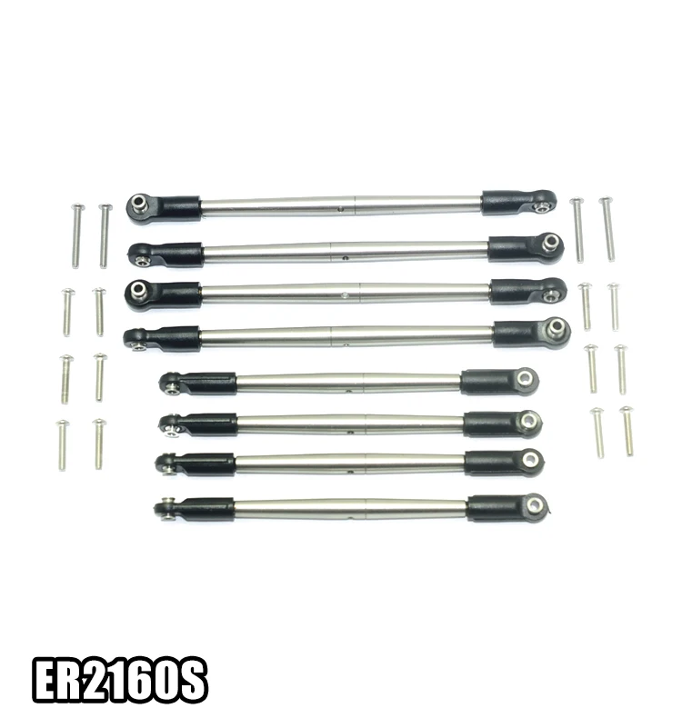

STAINLESS STEEL ADJUSTABLE TIE RODS - SET ER2160S FOR E-REVO 2.0 86086-4 S