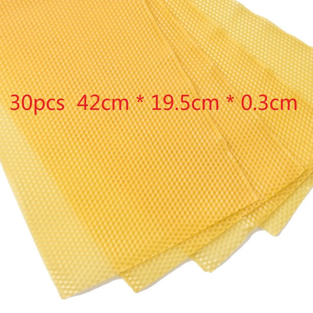 

30Pcs Beehive Frames Honeycomb Foundation Bee Nest Beekeeping BeesWax Honey Hive Garden Bee Beehive Nest Beekeeping Tool