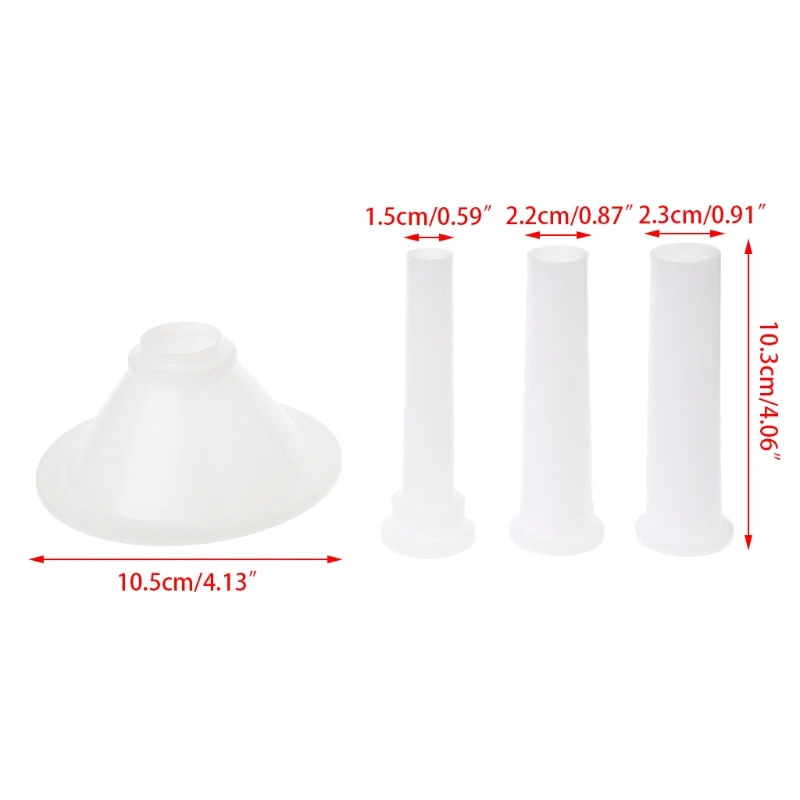 4Pcs Plastic Sausage Filling Stuffing Tube For Handmade Meat Grinder Stuffer 32 Plastic Sausage