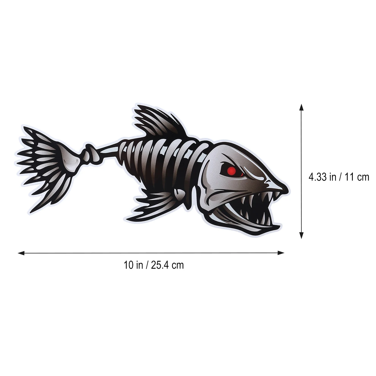 2 шт./компл. скелет в виде рыбного скелета виниловые наклейки в виде Фотообоев c переводными картинками Стикеры рыбачий каяк и лодка автомобиля Графика автомобиля Стикеры, футболка с принтом "автомобиль", Средства для укладки волос