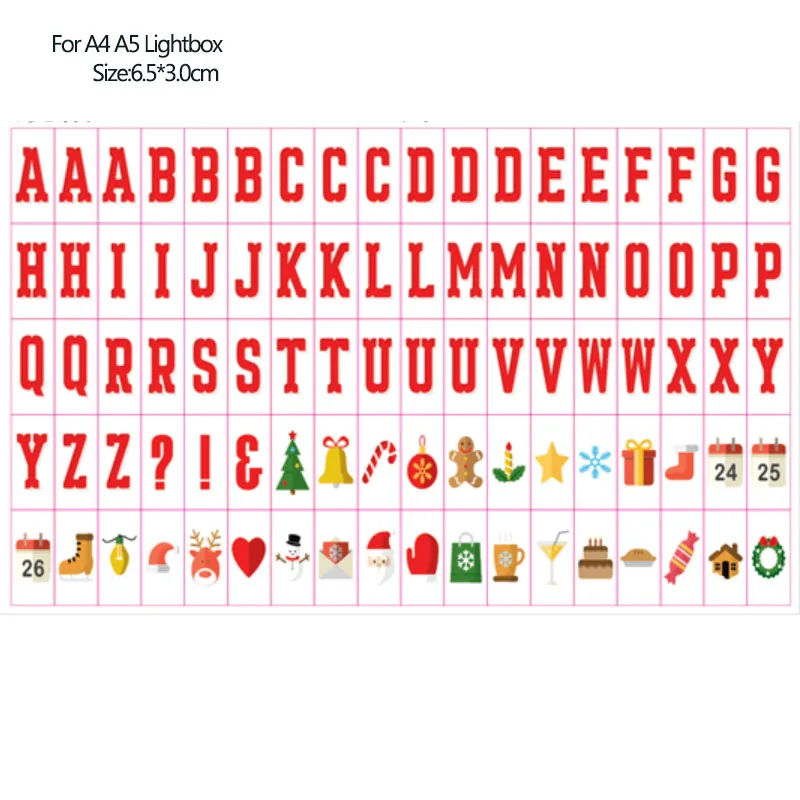  Total Link A4 A5 Cinema Lightbox Letter Night Light Box DIY Lights Xmas Holiday Weeding Card & Sign - 32832083893