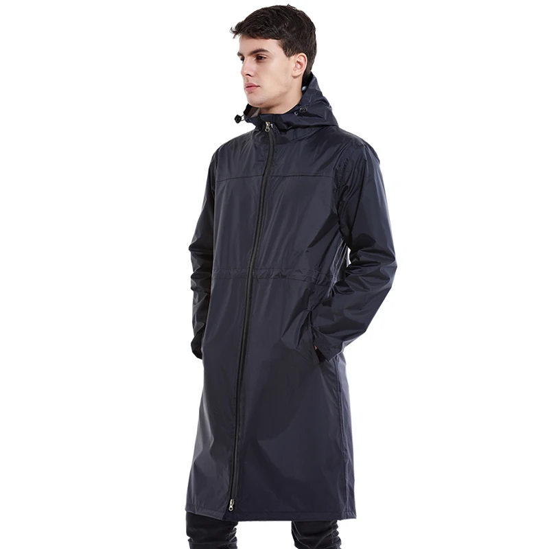 

Adult Raincoat men waterproof Unisex Polyester Rain coat Jacket Tour Rainwear With Waterproof zipper