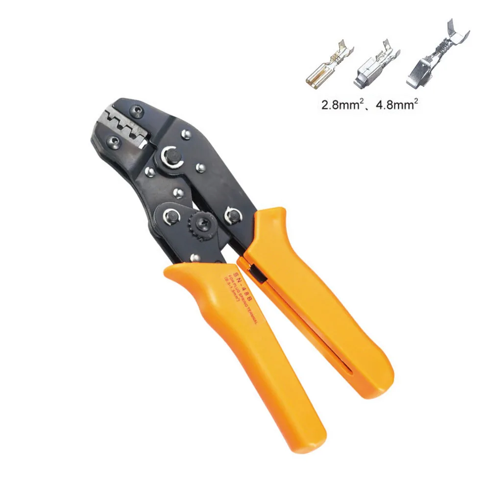 

SN-48B crimping pliers high and low wire ear multifunction crimping pliers ratchet terminal bare terminal pliers