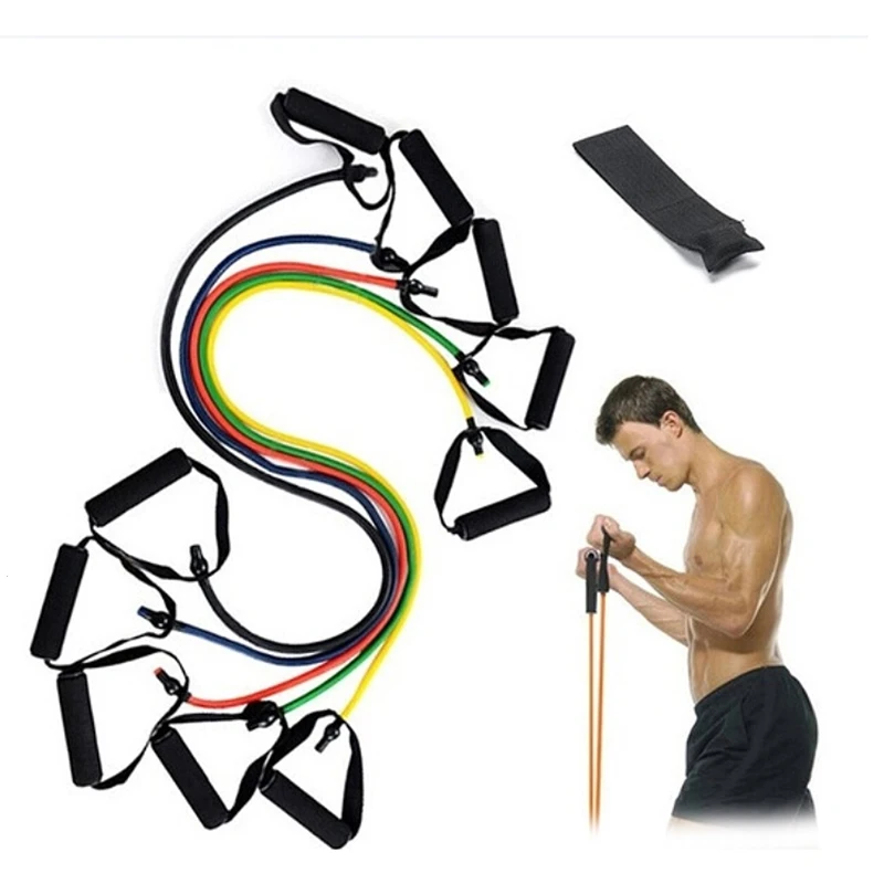 1PC Sort Accessory Health Portable Resistance Fitness Equipment Tube Foam Handles Training Exercise Workout Body Band Gym S3 1PC Sort Accessory Health Portable Resistance Fitness Equipment Tube Foam Handles Training Exercise Workout Body Band Gym S3
