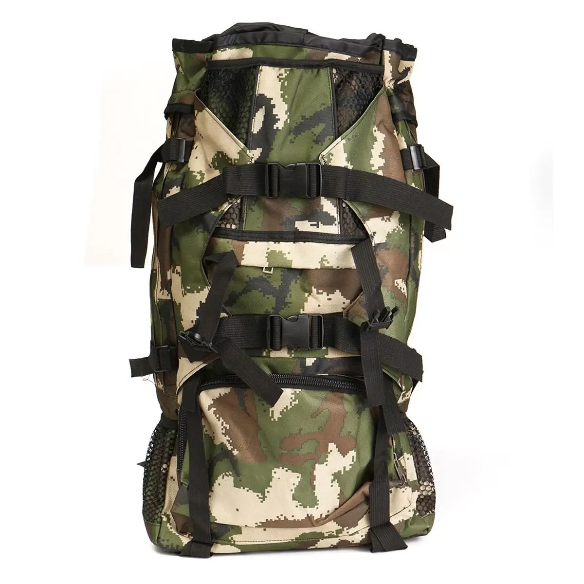 

80L Camouflage Backpack Nylon Rucksack Outddoor Padded Shoulder Bag Luggage Knapsack Pack for Sports Camping Hiking outdoor bag