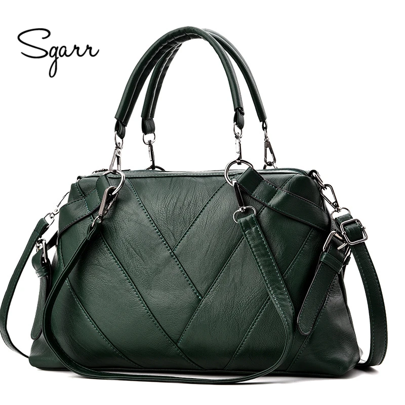 

SGARR High Quality PU Leather Women Shoulder Handbags Large Capacity Patchwork Totes Bags Luxury Deaigner Ladies Crossbody Bag