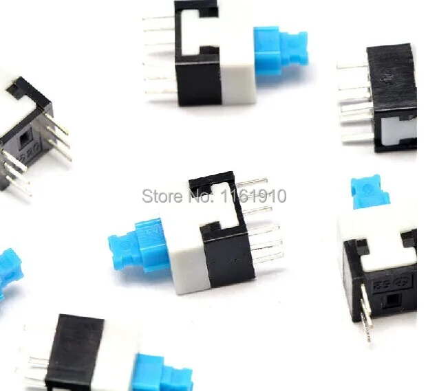 100pcs/lot Key switch 8* 8MM Not self-locking double Six foot push buttons |