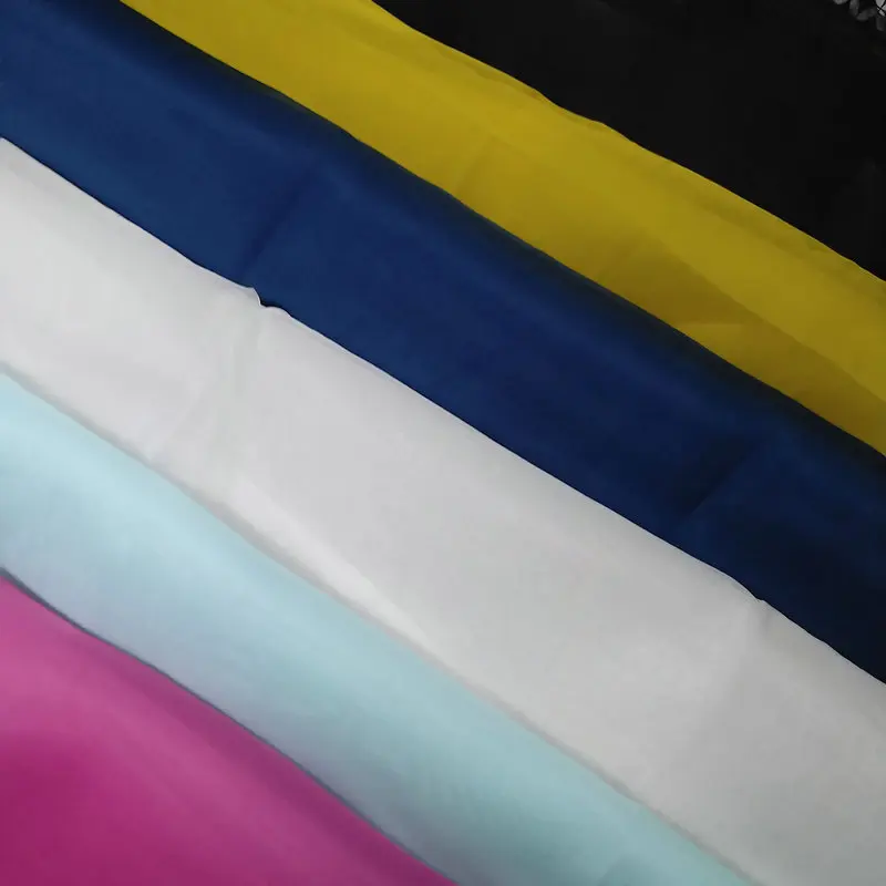 

100% silk organza fabric sheer 138 cm wide blue black yellow magenta DIY sewing fabric fashion apparel sell by meter