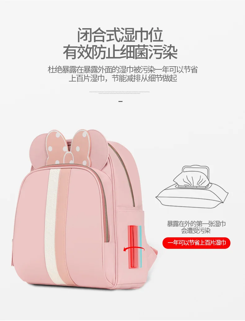 opening promotion Disney Mummy Bag Multifunction Large Capacity Travel Backpack Baby Handbag Bottle Bag Fashion Insulation Bags