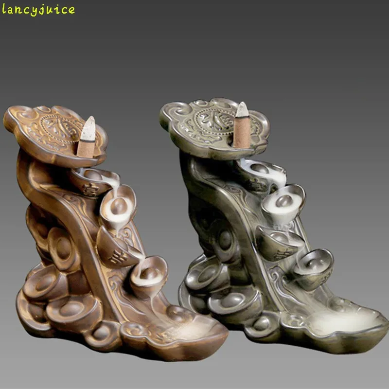 

Ceramics Backflow Incense Burner Tea Incense Burner Smoke Back Incense Smoke