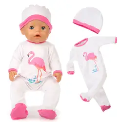 Одежда для новорожденной куклы 18 дюймов 40-43 см Фламинго кактус Альпака Единорог Одежда Аксессуары для ребенка подарок на день рождения