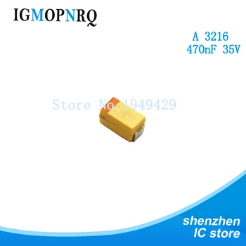

20pcs A 3216 470nF 35V SMD tantalum capacitor