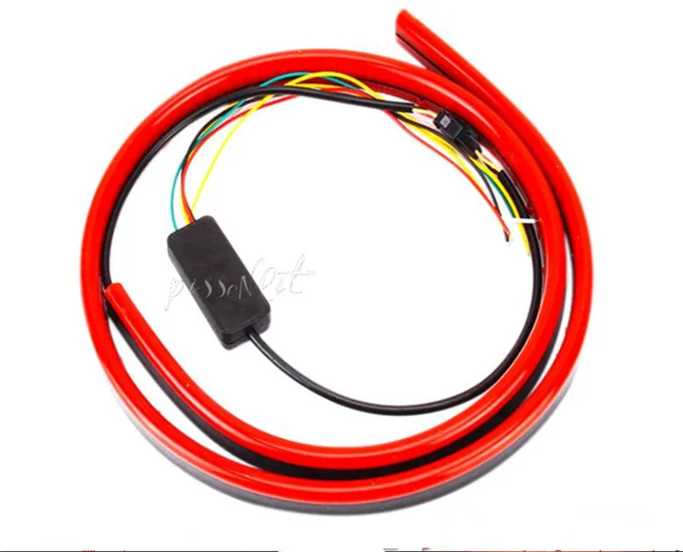 Car universal high brake light LED anti-collision warning light Modified brake light bar Rear glass decorative light10