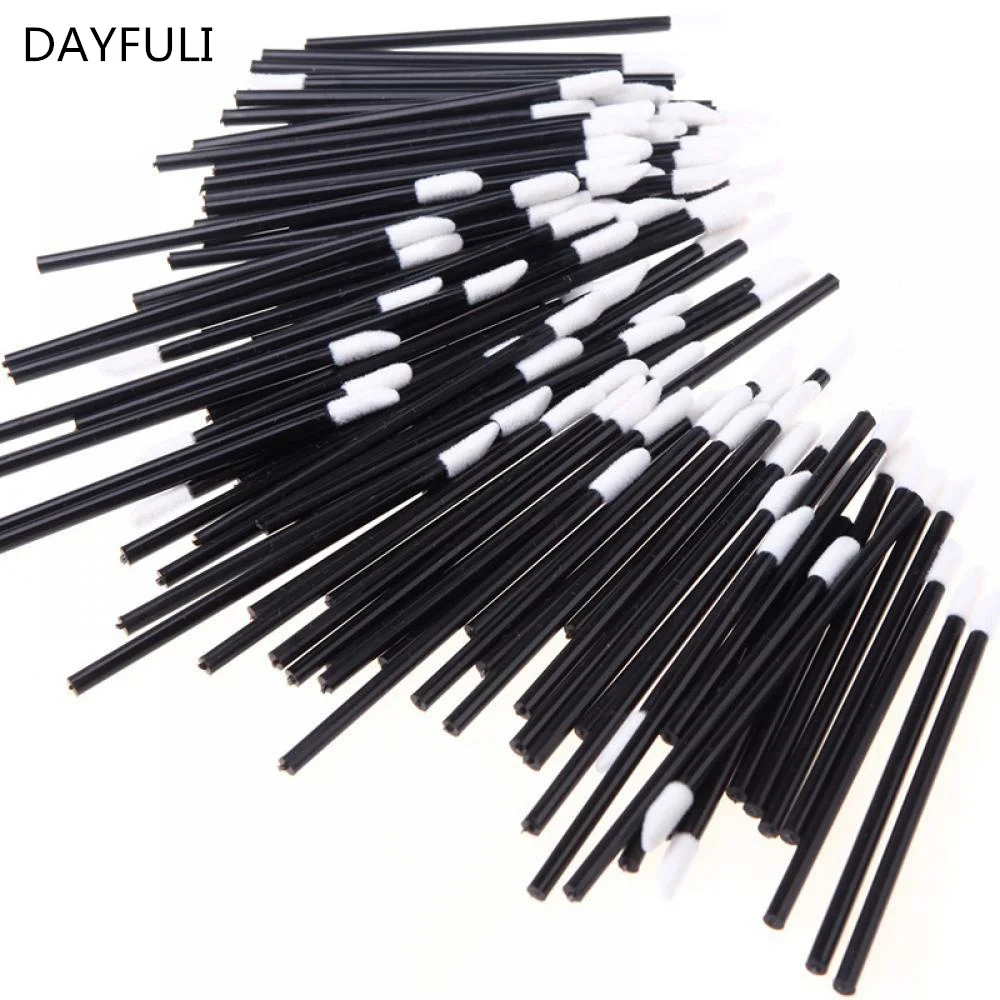 

10PCS Fiber Micro Brushes Disposable Applicator Swab for Eyelash Extension Mascara Brush Eye Makeup Glue Remove Tool