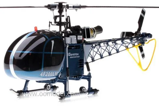 Walkera 4F200LM 2.4G 3D RC Helicopter w/o transmitter Blue RC Helicopter Track Shipping