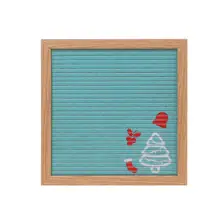 Войлочная доска для писем 10x10 дюймов массив дуба дерево материал с 340 белыми буквами цифры мешок и деревянный мольберт