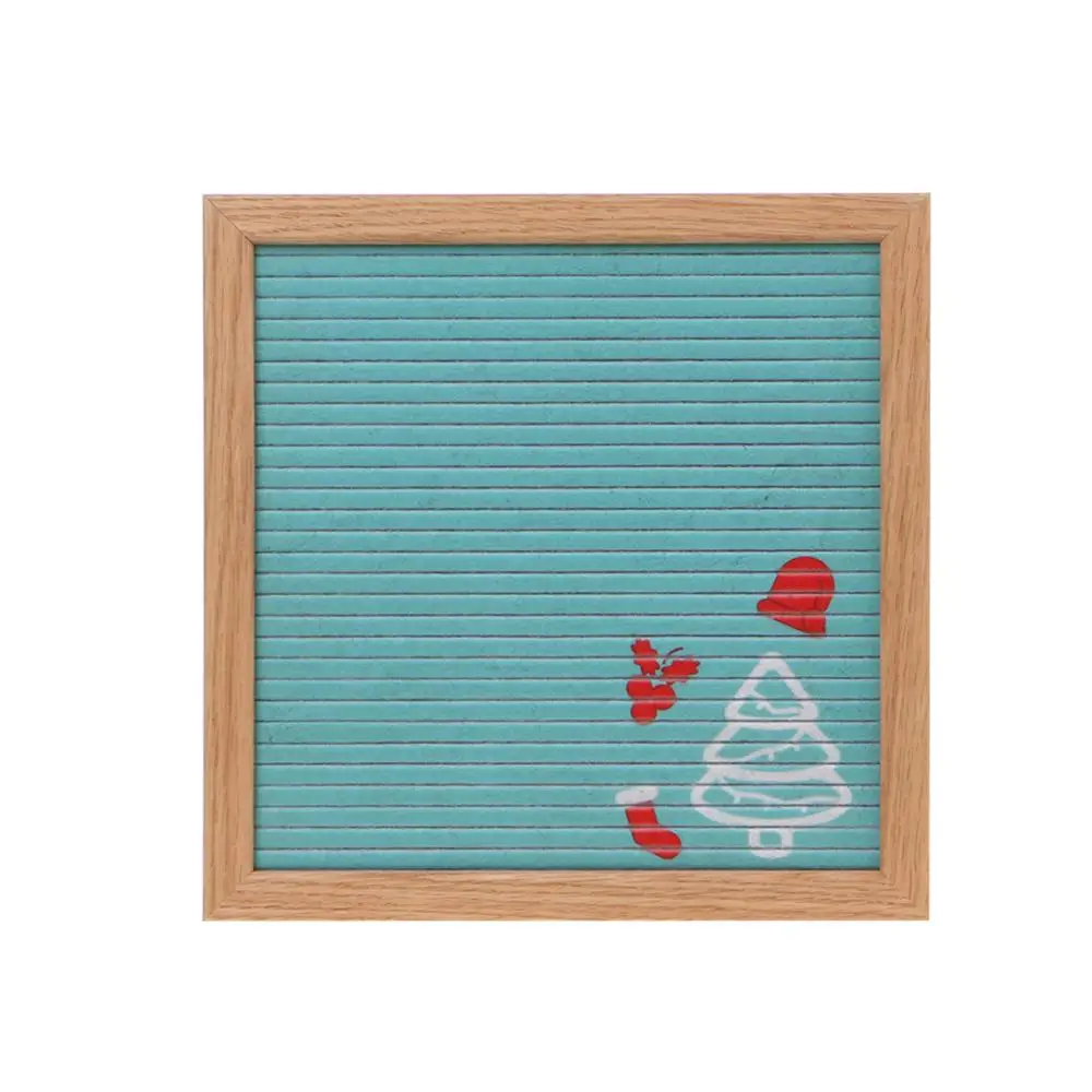 

Felt Letter Board 10x10 Inch Solid Oak Wood Material With 340 White Letters Numbers Bag And Wood Easel
