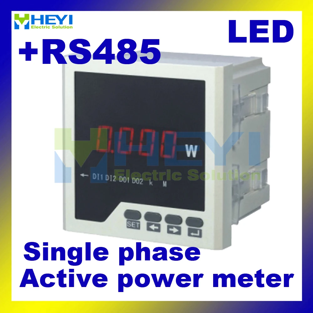 LED AC digital panel Class 0.5 Single phase digital active power meter