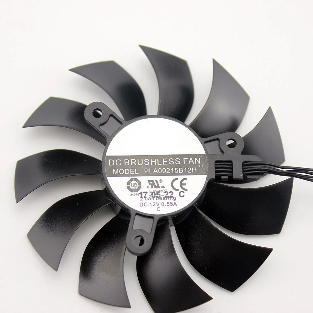 2PCS/Lot PLA09215B12H 12V 0.55A 86mm 4Pin For EVGA GTX1080TI SC GTX 1080 Ti SC Black Edition SC2 Fan Graphics Card Cooling Fan