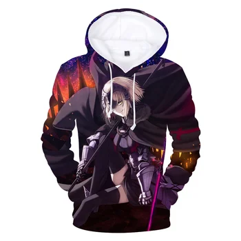 

Hot Games Anime Fate Zero 3D Hoodies Male/Female Harajuku Sweatshirt Hoodies Young People Fashion 3D Fate Zero Print Hoodies
