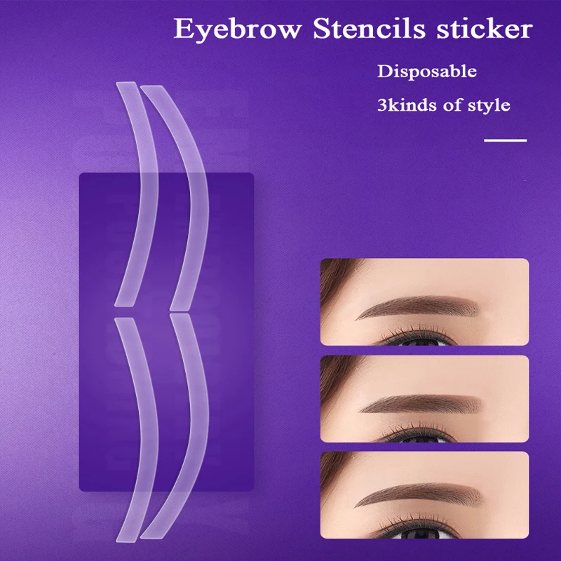 Nuovo Prodotto 6 Pairs Stencil disegno Sopracciglia Che Modella Adesivi Trucco Permanente Microblading Accessori Ausiliari Sticker Modelli