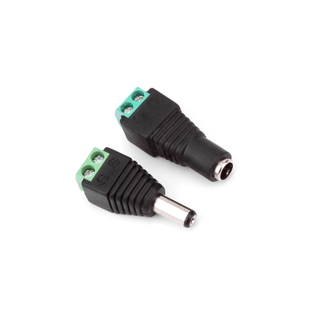 

5Pcs DC Power Plug Connector LED Strip Adapter Male Female Free Welding for LED Strip Light 5050 2835