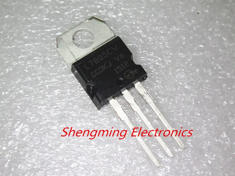 50PCS Voltage Regulator IC ST TO-220 L7805CV L7805CV-DG L7805 7805