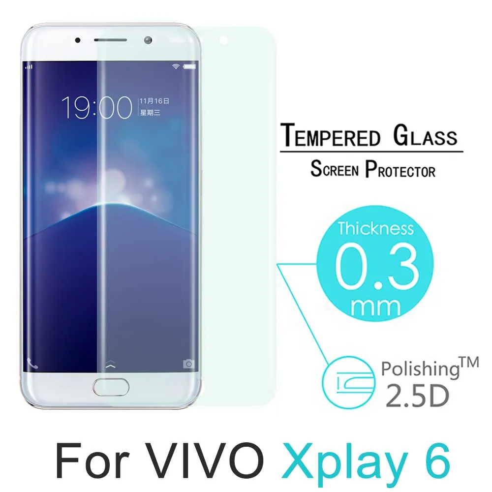 Закаленное стекло для Vivo Xplay 6 оригинальное 9H 3D полное покрытие точная
