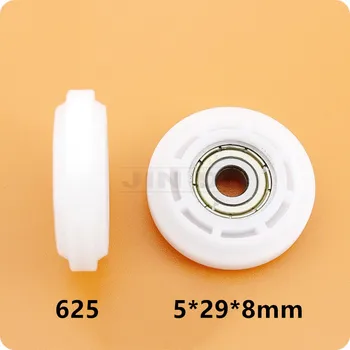 

Free Shipping 625ZZ 5*29*8 mm bearing injected with POM rollers Miniature Ball Bearings NYLON pulley