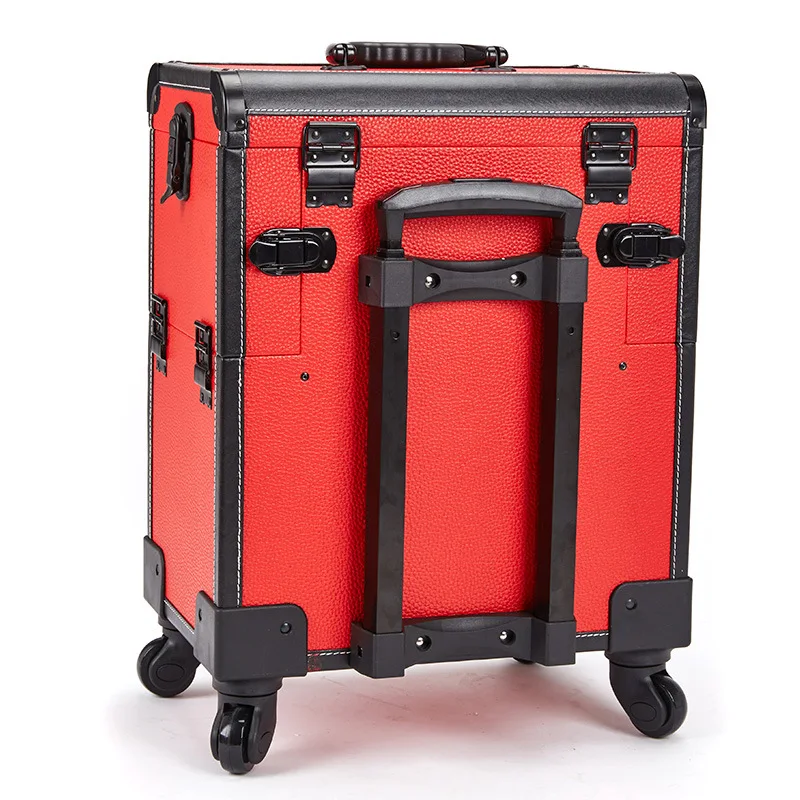 Макияж художника Toolbox с прокаткой кабина косметички колесная тележка Ногти Чехол