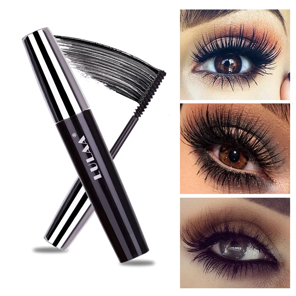Professional Natural 4D Eyelash Lengthening Thick Rimel Mascara Cosmetic Tools Fast Dry Black Curling Waterproof Mascaras Makeup |