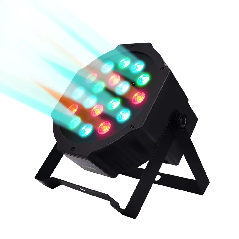 

BETOPPER Par Lights 18 LED RGB 24W Par Stage Lights by DMX512 Music-activated(Sound Activated) for Wedding Show Club Bar