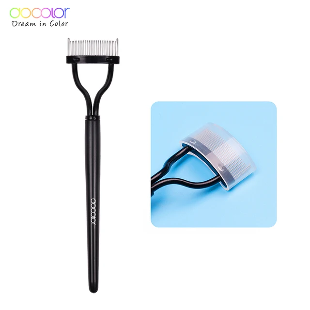 Docolor Eyelash Comb Curler Eyelashes Separator Curler Makeup Mascara Applicator Eyelash Definer with Comb Cover Cosmetic Tools 2