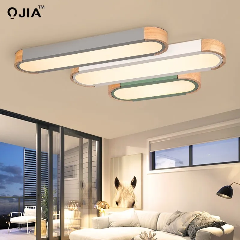  Remote control Ceiling Lights Wooden decorative ceiling lamps panels For Living Room Bedroom lamp d - 33024830898