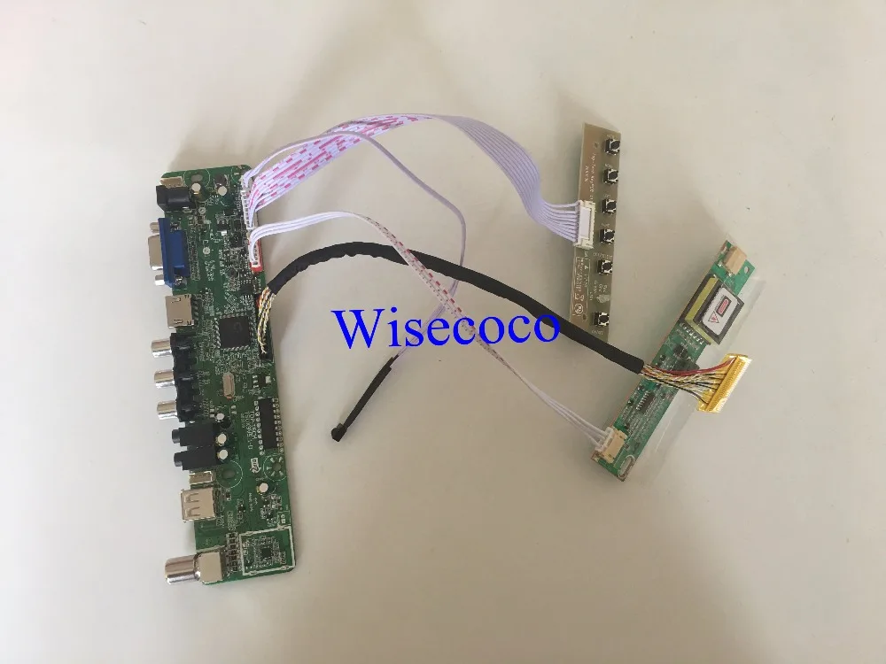 

TV+VGA+HDMI+AV+USB+Audio LCD controller board For 15.4" LP154W01 LP154WX3 LP154WX4 B154EW08 LTN154AT01 1280x800 30Pin Lcd Panel