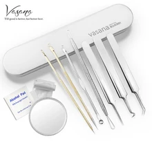 Игла для чистки сотового зажим Красота удаления прыщей уход за кожей извлечения штранг-прессования удаления прыщей уход за кожей набор инструментов